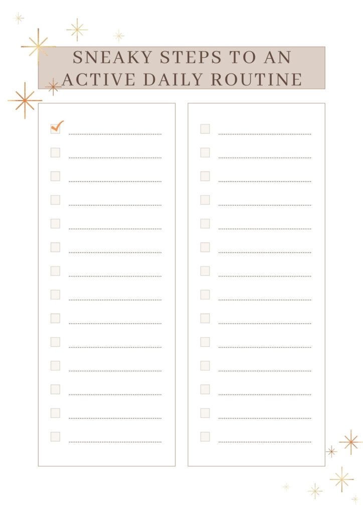 Sneaky Steps to an Active Daily Routine